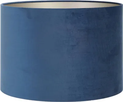 Produktbild von Light & Living - lampenschirm - Velours - blau - textil - Ø 20cm - E27 - 2220047