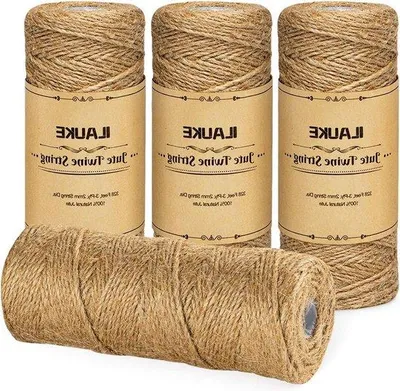 Produktbild von 2mm Juteseil 4x100m Natur 3-lagig Gartenseil Dekoseil