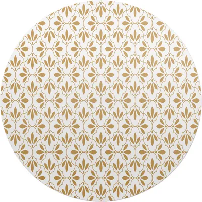 Produktbild von Pflanzenornament – Bodenschutzmatte – Stuhlunterlage – Bürostuhlmatte – Rutschfeste Bodenmatte – Schutzmatte für Hartboden – fi 100 cm