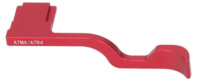 Immagine prodotto di Poggiapollice per slitta flash, impugnatura per fotocamere A7M4, A7R4, A7R5, A7M5, lega di alluminio, design ergonomico, rosso
