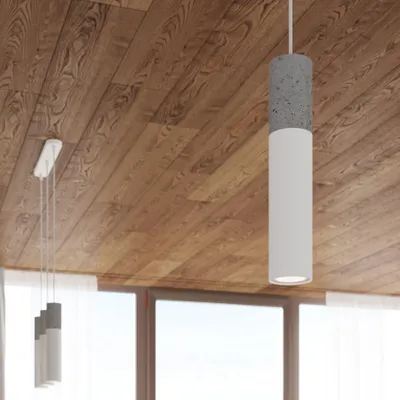 Obrázek produktu pro Závěsné svítidlo BORGIO 3 světla beton šedá bílá