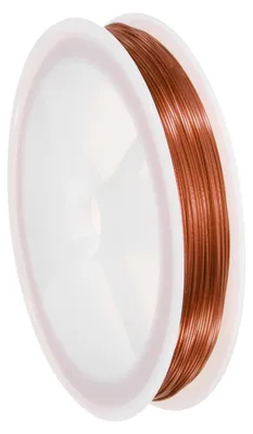 Kupferdraht 0,6 mm, braun, 38 m für Schmuckherstellung