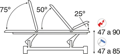 Image de Fauteuil de repos thérapeutique + fauteuil gynécologique Fauteuil de repos d'examen avec trou facial, électrique, différentes couleurs