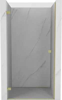 Obrázek produktu pro Mexen Lunar-B sprchové dveře otevírací levé 60 cm, transparentní, zlaté kartáčované - 832-060-000-55-00-L