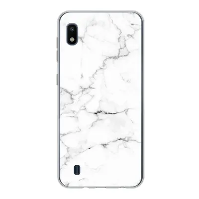 Produktbild von MuchoWow® Handyhülle Schutzhülle Hülle für Samsung Galaxy A10 Marmor - Weiß - Grau - Luxus - Marmoroptik - Strukturiert Silikon Softcase Handy Hülle - Schutzhülle