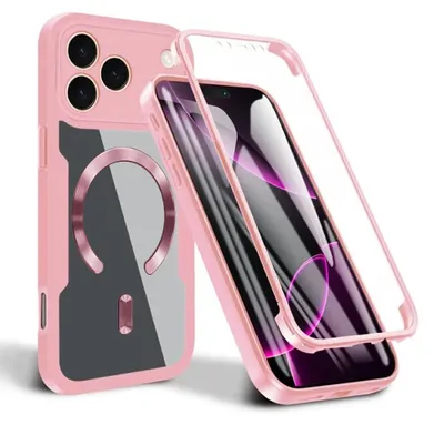 Obrázek produktu pro Techsuit – ColorVerse 360 MagSafe ochrana displeje + ochranné pouzdro pro iPhone 17 Pro – růžové