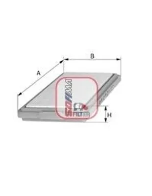 Produktbild von Luftfilter SOFIMA S 5830 A für ALFA ROMEO SPIDER (115) Filtereinsatz