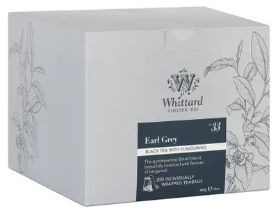 Obrázok produktu pre Čierny čaj Whittard of Chelsea Earl Grey, 2 g x 200 ks