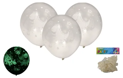 Immagine prodotto di Palloncino Gonfiabile 30 Cm - Set Da 6 Si Illuminano Al Buio