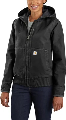 Produktbild von CARHARTT Washed Duck Active Jacket Damenjacke Schwarz T.XS - 104053-BLK-XS