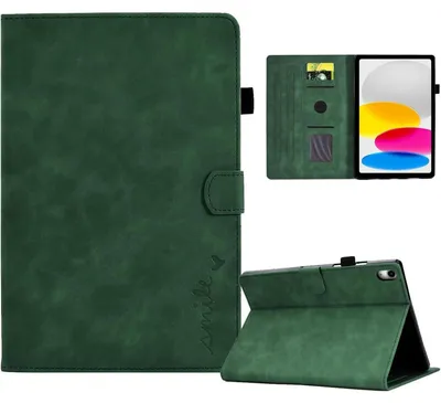 Immagine prodotto di Custodia protettiva per iPad 10ª generazione, 2022, 10,9 pollici, in  PU, ultraleggera, colore verde