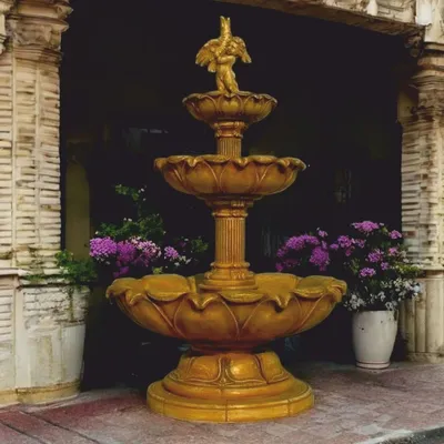 Obrázok produktu pre Casa Padrino Barokná fontána Antique Beige Ø 145 x V. 240 cm - Nádherná záhradná fontána