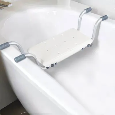 Produktbild von Badewannensitz, Badewannenbrett, Badestuhl, rutschfest, Verstellbar 72/77/82 cm, bis 136Kg