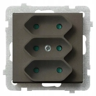 Produktbild von Ospel GP-3RP/m/40, Braun, IP20, 2,5 A, 71 mm, 45 mm, 71 mm