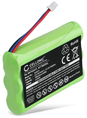 Produktbild von subtel 1x Akku für Festnetz Kompatibel mit Polycom DECT 4020, DECT 4040, DECT 3040, AH-AAA600F - (700mAh, 3.6V)