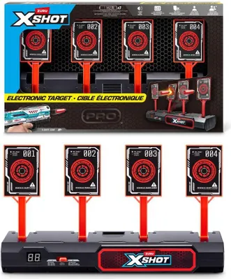 Zdjęcie produktu dla Pistolet ZURU XSHOT, Tarcza Elektroniczna, Trening Celności, Gra Strzelecka, Zawody