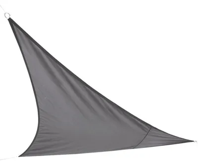 Image de Voile d'ombrage triangulaire en tissu - Gris anthracite - 3 m