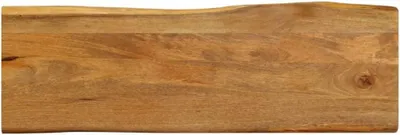 Produktbild von Tischplatte aus Massivholz mit Baumkante 120x40x3,8 cm