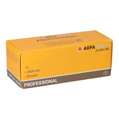 Produktbild von Agfaphoto Batterie Alkaline, Baby, C, LR14, 1.5V Professional, Retail Box (10-Pack)