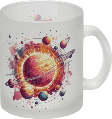 Produktbild von Sonnensystem Planeten Glas Tasse