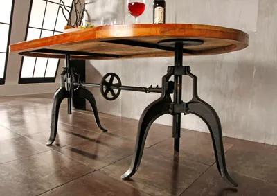 Produktbild von MASSIVMOEBEL24 Tisch Altholz 180x100x75 mehrfarbig lackiert INDUSTRIAL #04