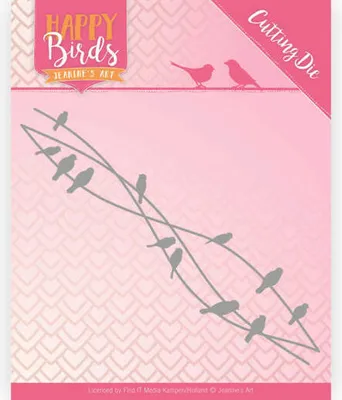 Produktbild von Stanzschablone - Jeanines Art - Happy Birds - Vogelfreunde