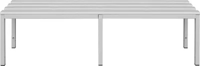 Produktbild von Sitzbank Umkleidebank Umkleidesitzbank 40 x 150 x 40, RAL 7035 Lichtgrau 801120