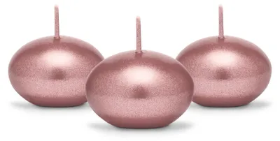 Produktbild von Metallic Schwimmkerze, Roségold, 4cm (1 Packung / 50 Stück), KI-generiertes Bild