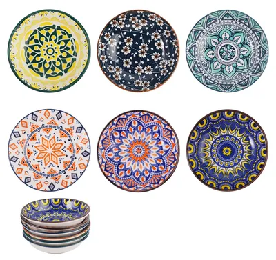 Keramische Dipschalen, 6er Set, Ø 10 cm, Sojasaucenschälchen