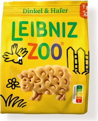 Image de Leibniz Zoo Mini biscuits de blé à l'épeautre et à l'avoine en forme d'animaux 125g