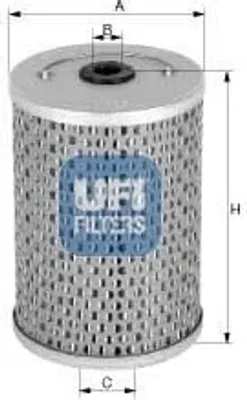 Produktbild von Kraftstofffilter UFI 26.618.00 für MULTICAR M25 Filtereinsatz
