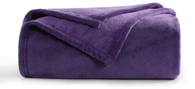 Produktbild von Weiche Decke in Lila - Fleece Decke 150x200 cm für das Sofa
