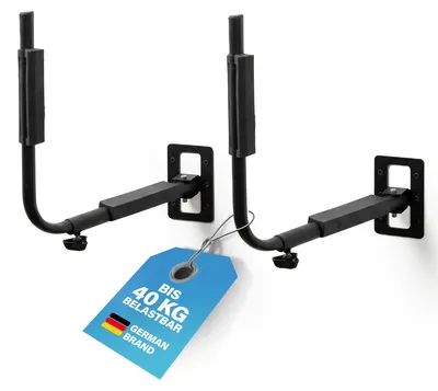 Produktbild von FISCHER Wandhalterung schwenkbar für Dachboxen bis 52 cm Höhe, 40 kg Traglast, 320-520 mm Abstand, Kratzschutz