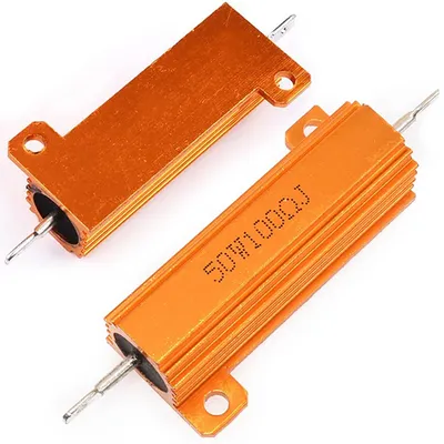 Obrázek produktu pro Rosfix Drátový Rezistor 50W 4 Ohm Canbus – Hliníkové Pouzdro, THD, Tolerance ±5% | Pro LED Osvětlení Automobilů