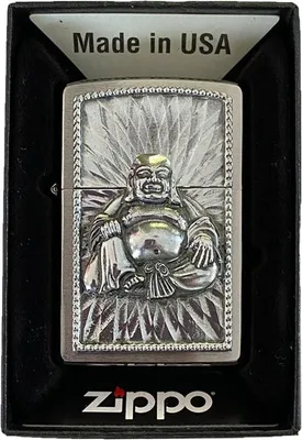 Produktbild von Zippo Benzin-Feuerzeug Buddah with 108 Pearls, unbefüllt