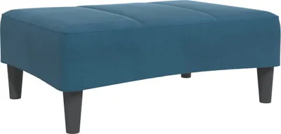 Obrázok produktu pre Podnožka modrá 77x55x31 cm zamat