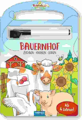 Produktbild von Trötsch Pappenbuch Schreib und wisch weg Pappenbuch Bauernhof