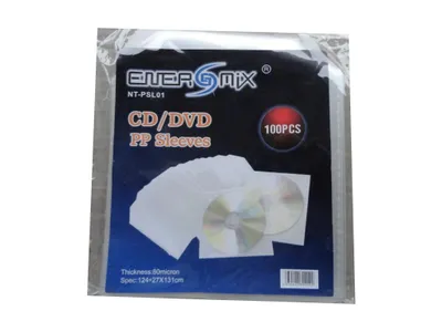 Produktbild von 100 CD DVD Sleeve Hüllen aus Folie