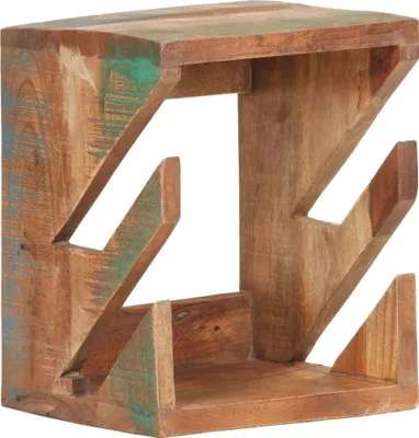 Image de Support mural planche à roulettes 25x20x30 cm Bois récupération