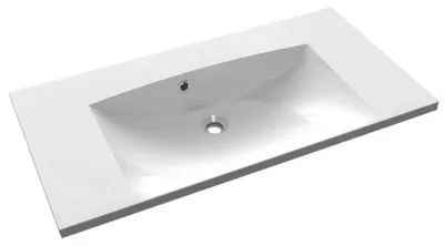 Obrázek produktu pro Umyvadlo MARIA z litého mramoru 90x46 cm, bez otvoru pro baterii, bílé