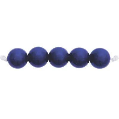 Immagine prodotto di 24 perline rotonde 10 mm - Blu scuro