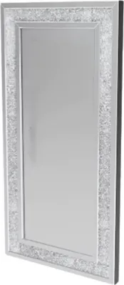 Image de Diamant miroir mural XL - 120x60 cm - Salon & Chambre à coucher - Rectangulaire - Debout ou Suspendu