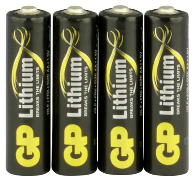 Image de GP Primary Lithium 15LF - Pile 4 x type AA - Li-FeS2