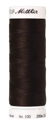Produktbild von AMANN METTLER Nähgarn SERALON® - Sehr dunkelbraun (1002) - 200 m - No.100