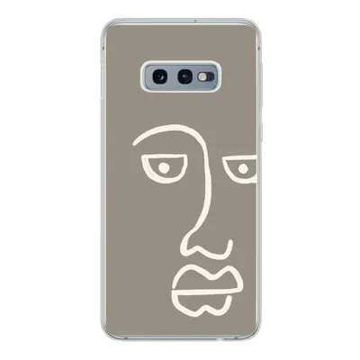 Produktbild von MuchoWow® Handyhülle Schutzhülle Hülle für Samsung Galaxy S10e Gesicht - Abstrakt - Strichzeichnung Silikon Softcase Handy Hülle - Handy