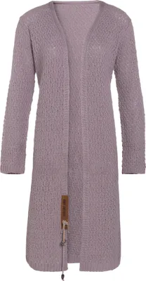 Produktbild von Knit Factory Luna Lange Strickjacke - Mauve - 36/38