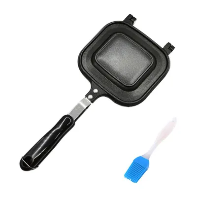 Produktbild von Sandwich-Backform, doppelseitig antihaftbeschichtet aus Aluminium, zum Toasten von Sandwiches, Frühstückspfannkuchen, Toast und Omeletts