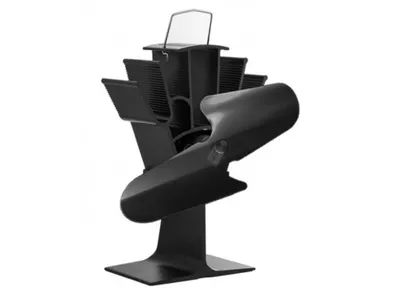 Obrázek produktu pro HS Flamingo Ventilátor na kamna FLAMINGO dvoulopatkový, černý