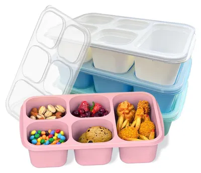 Obrázok produktu pre Sada štyroch obedárov typu Bento, vhodná pre deti aj dospelých, vhodná do mikrovlnnej rúry