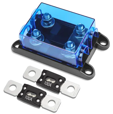 Mega-Sicherungshalter 12V/48V mit 2x 100A Sicherungen